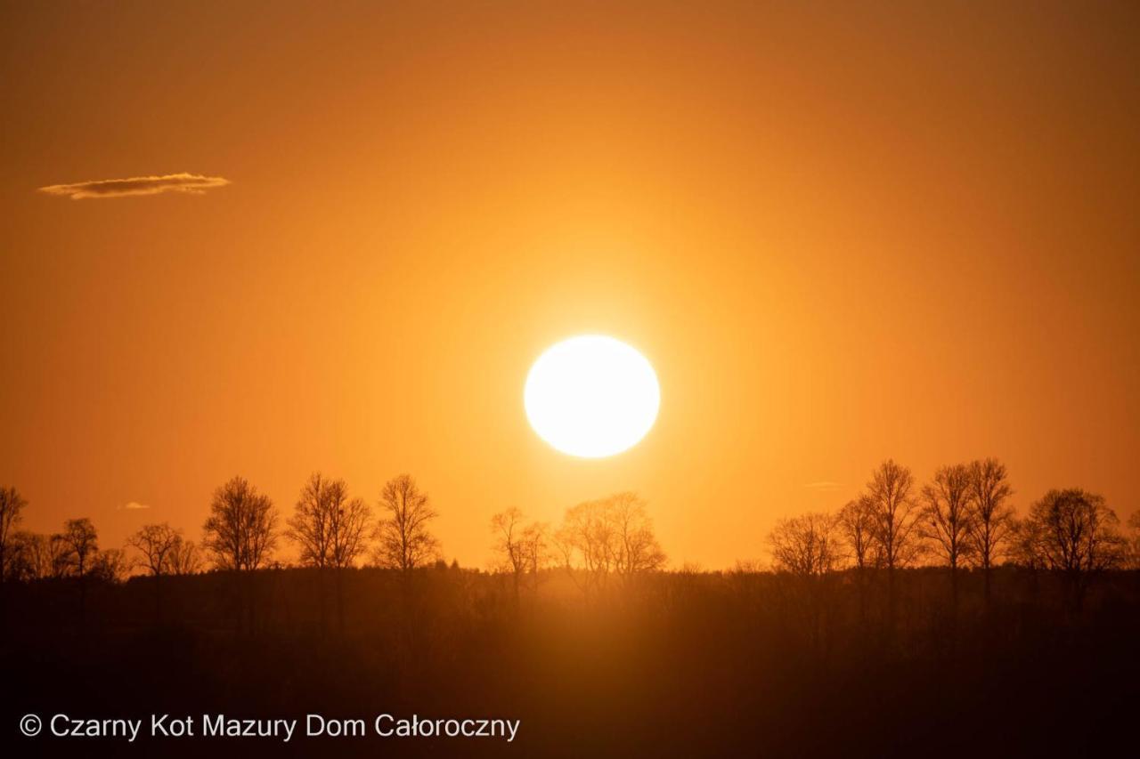 הוילה Malkinie Czarny Kot Mazury Dom Caloroczny מראה חיצוני תמונה