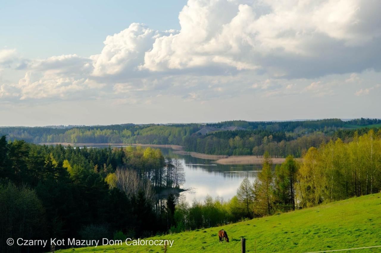 הוילה Malkinie Czarny Kot Mazury Dom Caloroczny מראה חיצוני תמונה